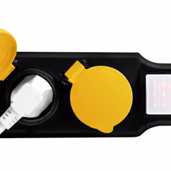 LogiLink LPS254 multiprise 1,5 m 4 sortie(s) CA Extérieure Noir, Jaune - Vue supplémentaire 5