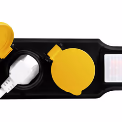 LogiLink LPS256 multiprise 1,5 m 6 sortie(s) CA Extérieure Noir, Jaune - Vue supplémentaire 4