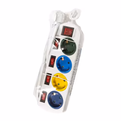 LogiLink LPS257 multiprise 1,5 m 4 sortie(s) CA Intérieure Blanc