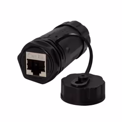 LogiLink NP0084, RJ-45, Noir, Femelle/Femelle, Droit, Cat6a, S/UTP (STP)