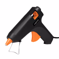 LogiLink WZ0051, Pistolet à colle chaude, Noir, Orange, 8 g/min, 3 s, 1,12 cm, 10 cm