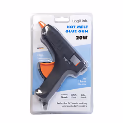 LogiLink WZ0051 pistolet et stylo à colle chaude Pistolet à colle chaude Noir, Orange 20 W