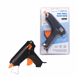 LogiLink WZ0051 pistolet et stylo à colle chaude Pistolet à colle chaude Noir, Orange 20 W - Vue supplémentaire 4