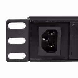 LogiLink PDU8A02 unité de distribution d'énergie 8 sortie(s) CA 1U Noir