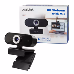 LogiLink UA0368 webcam 1280 x 720 pixels USB 2.0 Noir - Vue supplémentaire 10