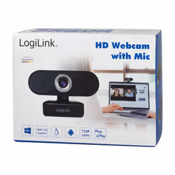 LogiLink UA0368 webcam 1280 x 720 pixels USB 2.0 Noir - Vue supplémentaire 9