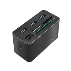 LogiLink CR0046 station d'accueil Avec fil USB 3.2 Gen 1 (3.1 Gen 1) Type-C Noir