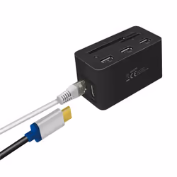 LogiLink UA0370 station d'accueil Avec fil USB 3.2 Gen 1 (3.1 Gen 1) Type-C Noir