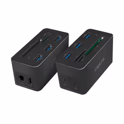 LogiLink UA0370 station d'accueil Avec fil USB 3.2 Gen 1 (3.1 Gen 1) Type-C Noir - Vue supplémentaire 4