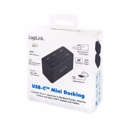 LogiLink UA0370 station d'accueil Avec fil USB 3.2 Gen 1 (3.1 Gen 1) Type-C Noir - Vue supplémentaire 8