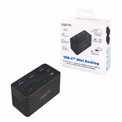 LogiLink UA0370 station d'accueil Avec fil USB 3.2 Gen 1 (3.1 Gen 1) Type-C Noir - Vue supplémentaire 9