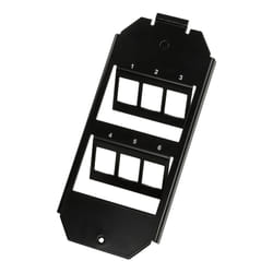 LogiLink NK4060 Plaque de commutation et obturateur Noir
