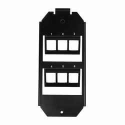 LogiLink NK4060 Plaque de commutation et obturateur Noir