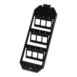 LogiLink NK4061 Plaque de commutation et obturateur Noir