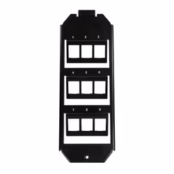 LogiLink NK4061 Plaque de commutation et obturateur Noir