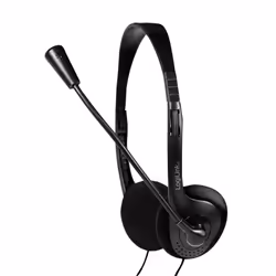 LogiLink HS0052, Avec fil, Bureau/Centre d'appels, 20 - 20000 Hz, 80 g, Casque, Noir