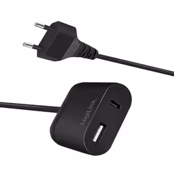 LogiLink PA0256 chargeur d'appareils mobiles Universel Noir Secteur Intérieure