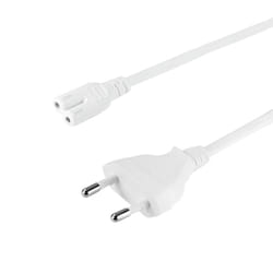 LogiLink CP092W câble électrique Blanc 1,8 m Prise d'alimentation type C Coupleur C7