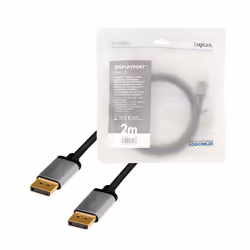 LogiLink CDA0101 câble DisplayPort 2 m Noir, Gris - Vue supplémentaire 5