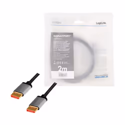 LogiLink CDA0105 câble DisplayPort 2 m Noir, Gris - Vue supplémentaire 4