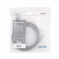LogiLink CDA0107 câble vidéo et adaptateur 2 m DisplayPort HDMI Noir, Gris - Vue supplémentaire 3