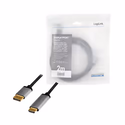 LogiLink CDA0107 câble vidéo et adaptateur 2 m DisplayPort HDMI Noir, Gris - Vue supplémentaire 4
