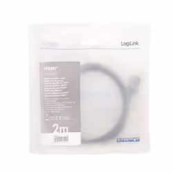 LogiLink CHA0101 câble HDMI 2 m HDMI Type A (Standard) Noir, Gris