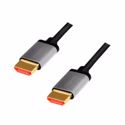 LogiLink CHA0104, 1 m, HDMI Type A (Standard), HDMI Type A (Standard), Compatibilité 3D, 48 Gbit/s, Noir