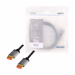 LogiLink CHA0105 câble HDMI 2 m HDMI Type A (Standard) Noir, Gris - Vue supplémentaire 4