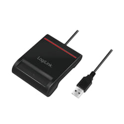 LogiLink CR0047 lecteur de cartes à puce Intérieure USB 2.0 Noir