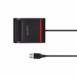 LogiLink CR0047 lecteur de cartes à puce Intérieure USB 2.0 Noir