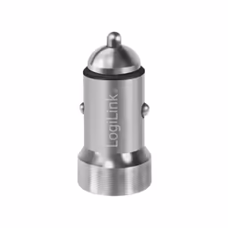 LogiLink PA0260 chargeur d'appareils mobiles Smartphone, Tablette Aluminium, Argent Allume-cigare Charge rapide Auto