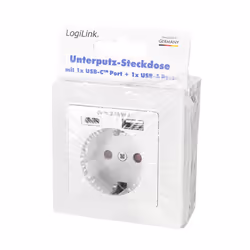LogiLink PA0262 prise de courant CEE 7/3 + USB Blanc - Vue supplémentaire 8