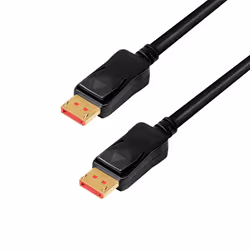 LogiLink CDV0100, 10 m, DisplayPort, DisplayPort, Mâle, Mâle, 7680 x 4320 pixels