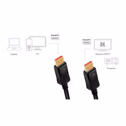 LogiLink CDV0100 câble DisplayPort 10 m Noir - Vue supplémentaire 5