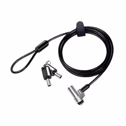 LogiLink NBS013, 1,8 m, Clé, Noir, Argent