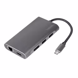 LogiLink UA0382 station d'accueil Avec fil USB 3.2 Gen 1 (3.1 Gen 1) Type-C Argent - Vue supplémentaire 8