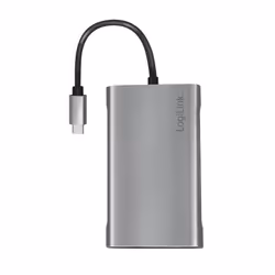 LogiLink UA0383 station d'accueil Avec fil USB 3.2 Gen 1 (3.1 Gen 1) Type-C Argent