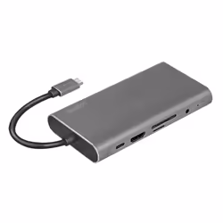 LogiLink UA0383 station d'accueil Avec fil USB 3.2 Gen 1 (3.1 Gen 1) Type-C Argent