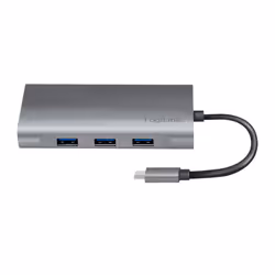 LogiLink UA0383 station d'accueil Avec fil USB 3.2 Gen 1 (3.1 Gen 1) Type-C Argent - Vue supplémentaire 5