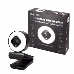 LogiLink UA0384 webcam 2 MP 1920 x 1080 pixels USB 2.0 Noir, Blanc - Vue supplémentaire 10