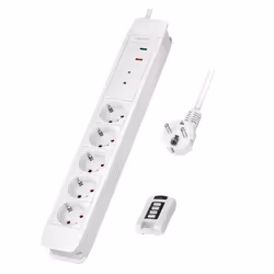 LogiLink LPS402, 1,5 m, Intérieure, Courbe, IP20, 1,5 mm², Blanc
