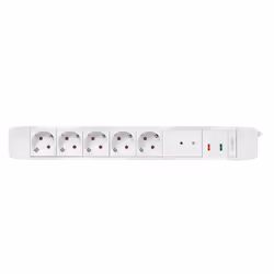 LogiLink LPS402 multiprise 1,5 m 5 sortie(s) CA Intérieure Blanc