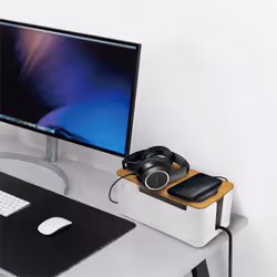 LogiLink KAB0075 - Logitech Kabelbox mit Bambus-Deckel - Vue supplémentaire 5