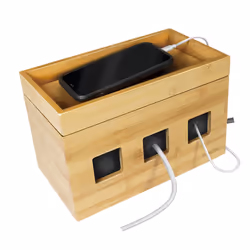 LogiLink KAB0076 - Logitech Kabelbox aus Bambus - Vue supplémentaire 4