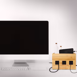 LogiLink KAB0076 - Logitech Kabelbox aus Bambus - Vue supplémentaire 8