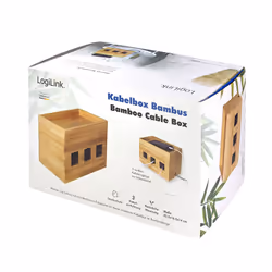 LogiLink KAB0076 - Logitech Kabelbox aus Bambus - Vue supplémentaire 9