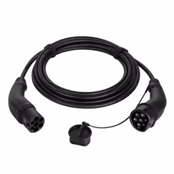 LogiLink EVC0106, Noir, Type 2, Type 2, Noir, Courbe, Courbe
