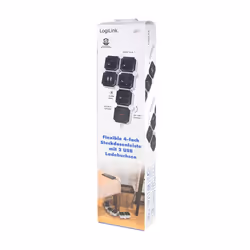 LogiLink LPS276U multiprise 1,5 m 4 sortie(s) CA Intérieure Gris - Vue supplémentaire 9