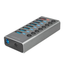LogiLink UA0387 hub & concentrateur USB 3.2 Gen 1 (3.1 Gen 1) Type-B 5000 Mbit/s Gris